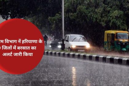 Meteorological Department issued rain alert in 9 districts of Haryana