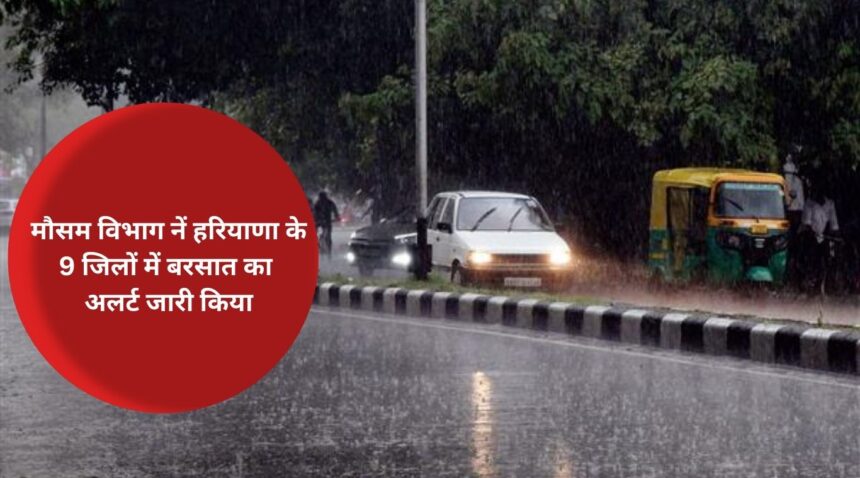 Meteorological Department issued rain alert in 9 districts of Haryana